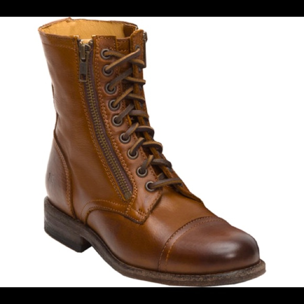 FRYE NEW Tyler Double Zip combat boots